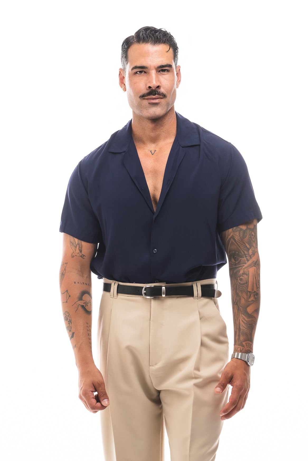 Camisa Fluida Manga Corta · Estate