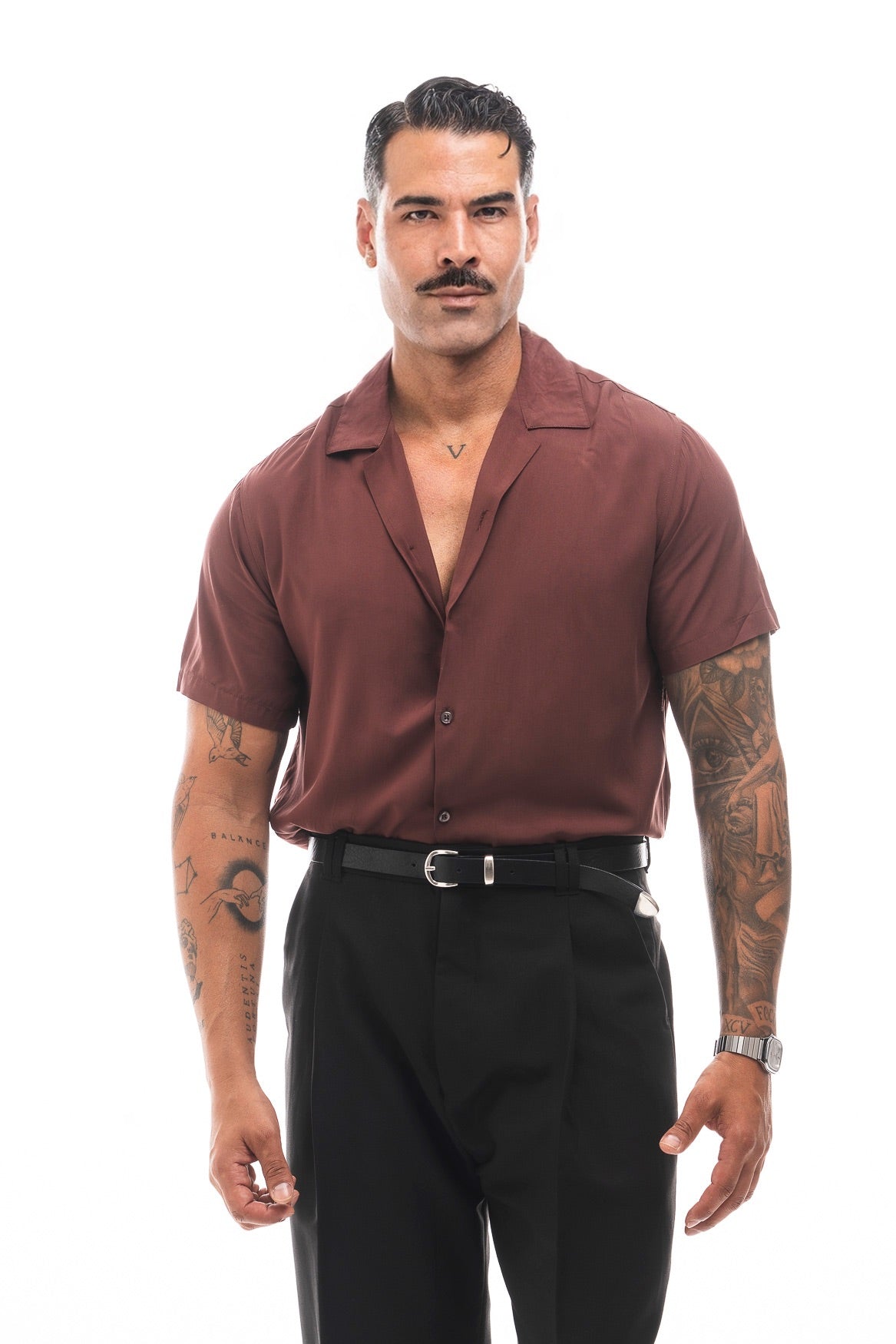Camisa Fluida Manga Corta · Estate