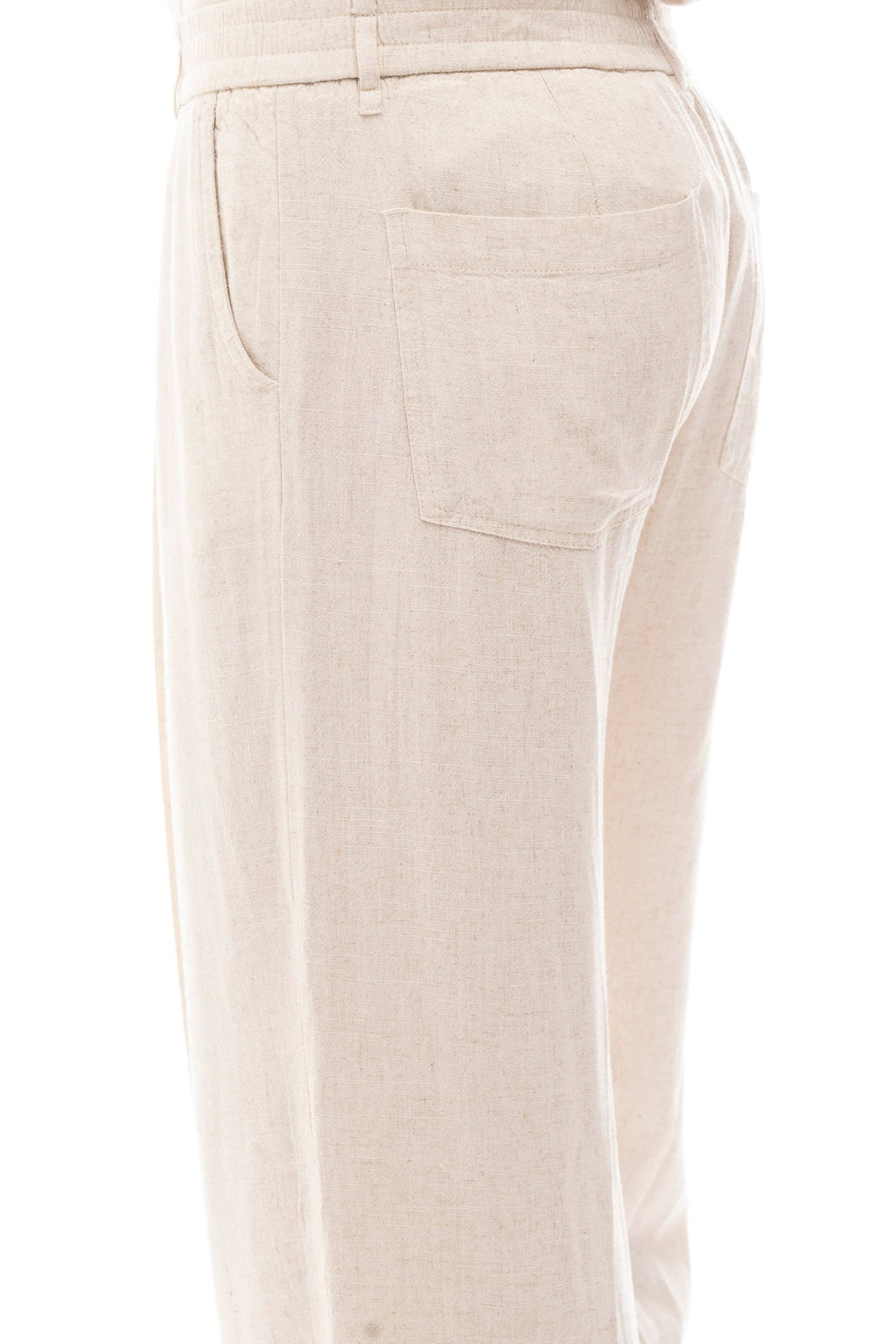 Pantalón de Lino con Pinzas · Lino