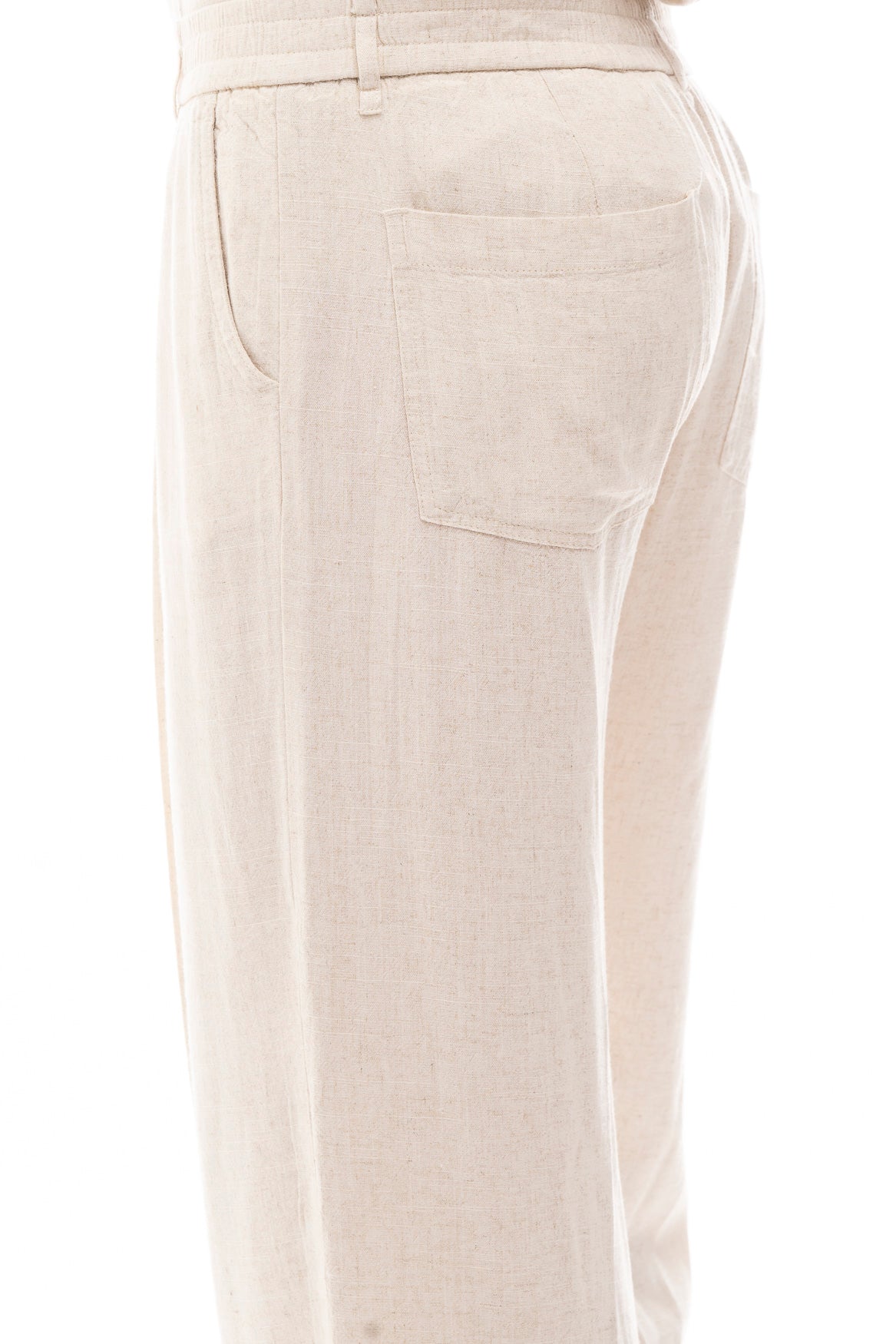 Pantalón de Lino con Pinzas · Lino