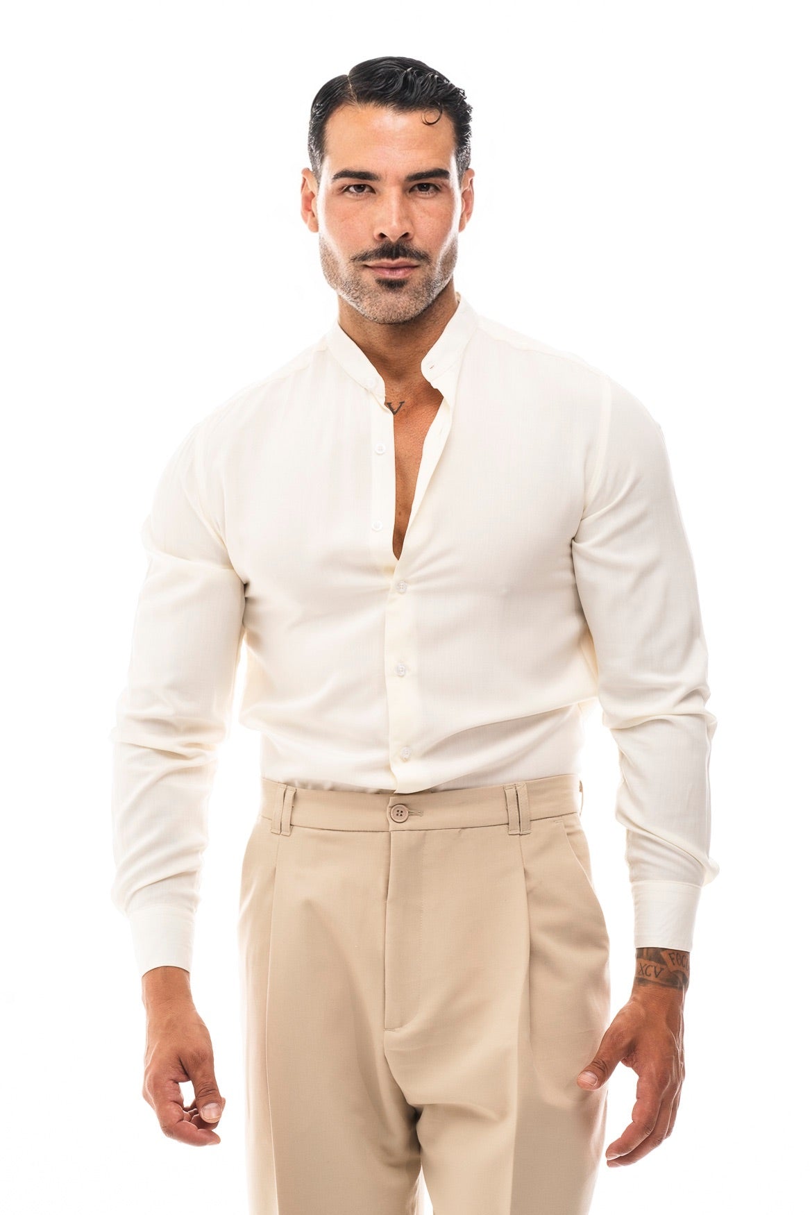 Camisa Cuello Mao · Moderno