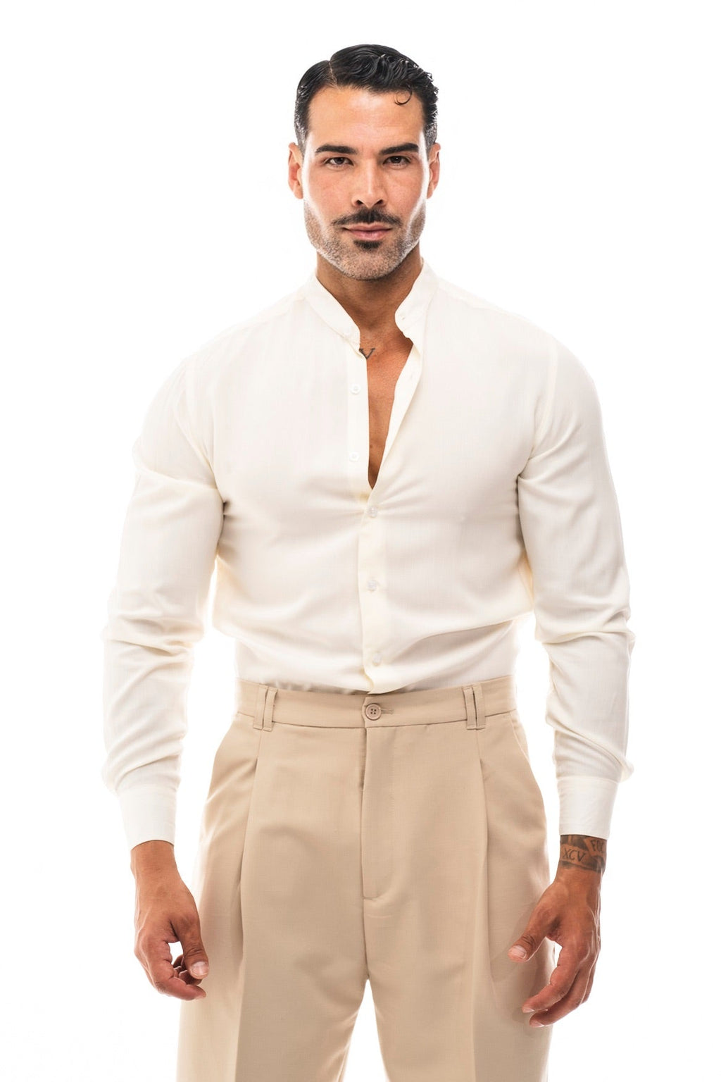 Camisa Cuello Mao · Moderno