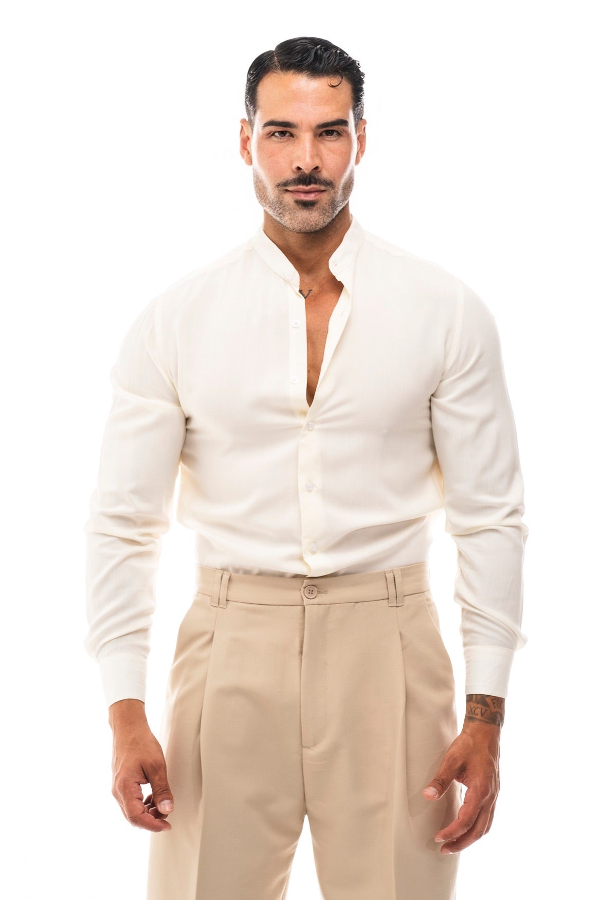Camisa Cuello Mao · Moderno