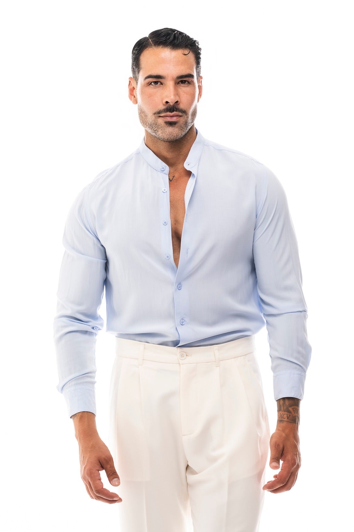 Camisa Cuello Mao · Moderno