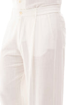 Pantalón de Lino con Pinzas · Lino