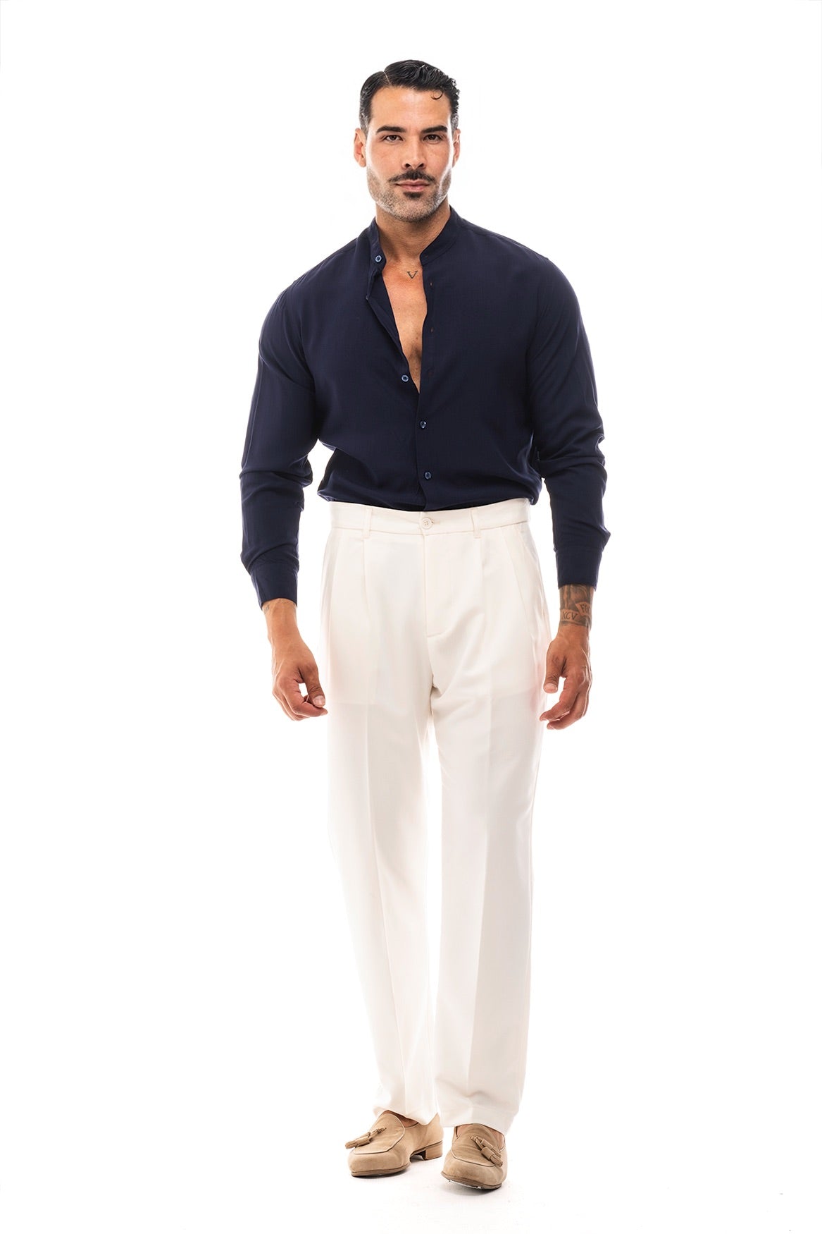 Camisa Cuello Mao · Moderno