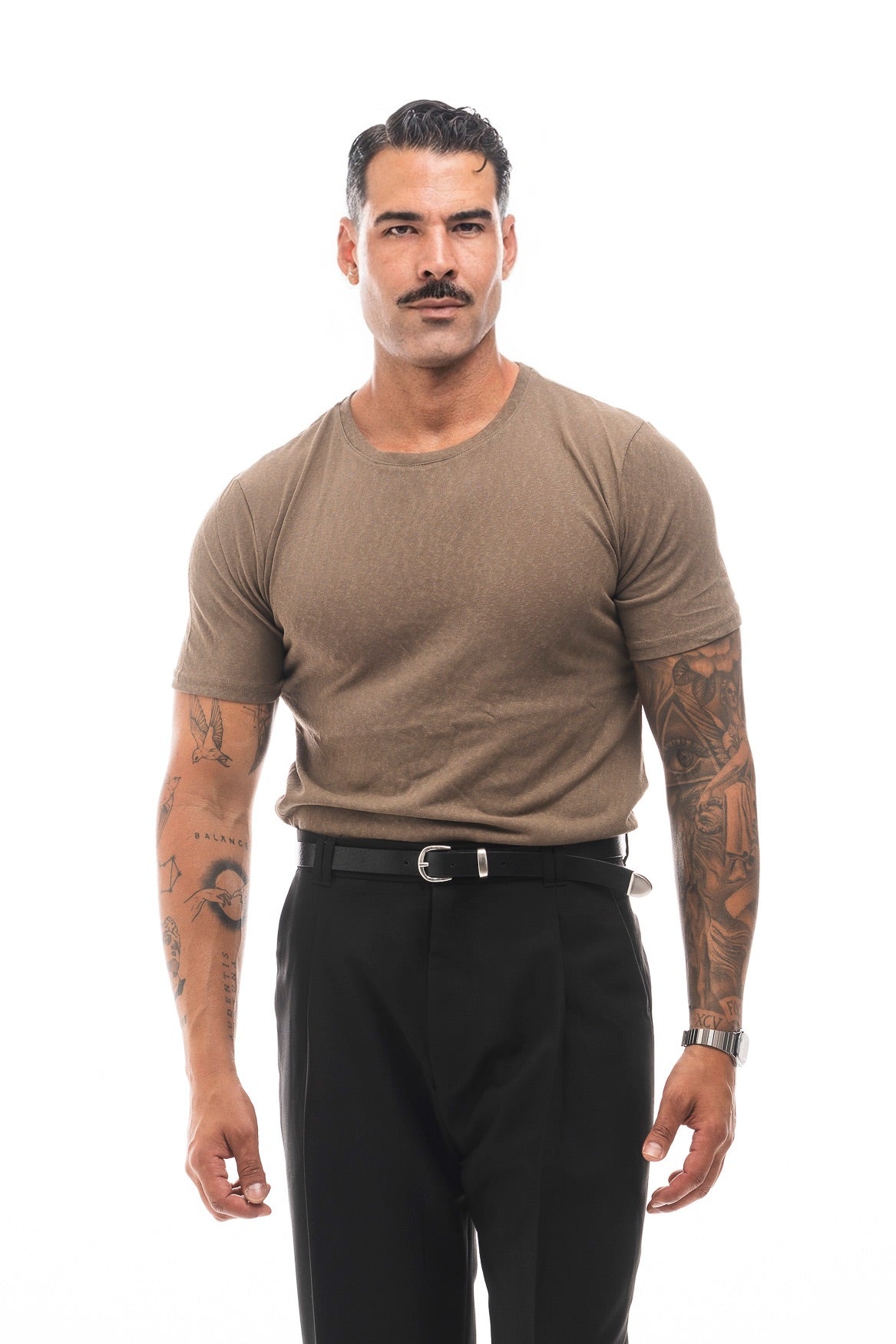 Camiseta de Lino Slim · Lino