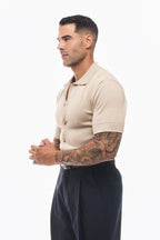 Camisa de Punto Arena · Sabbia