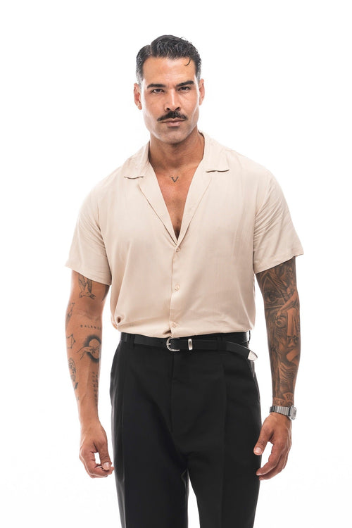 Camisa Fluida Manga Corta · Estate