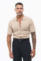 Camisa de Punto Arena · Sabbia