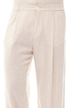 Pantalón de Lino con Pinzas · Lino