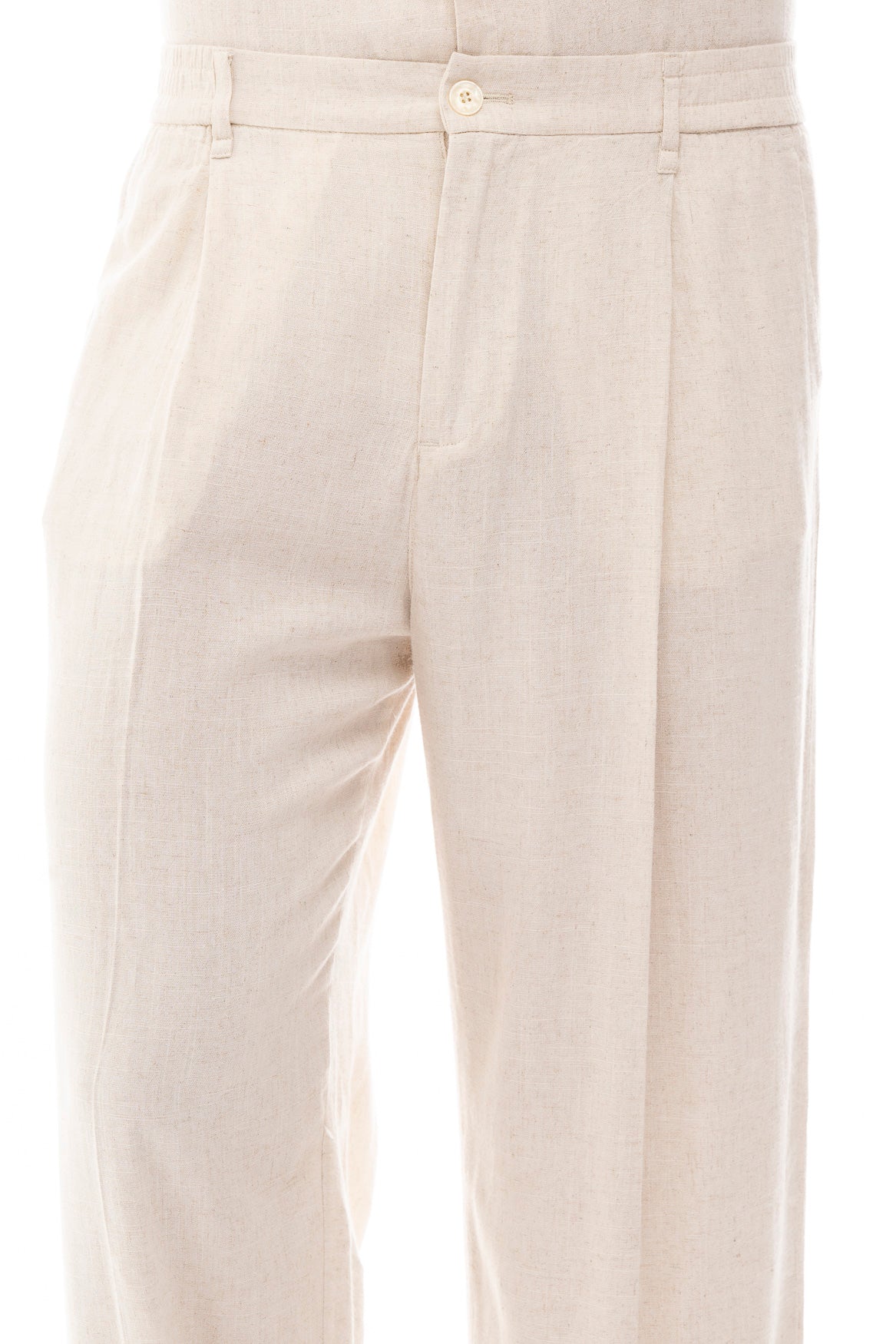 Pantalón de Lino con Pinzas · Lino