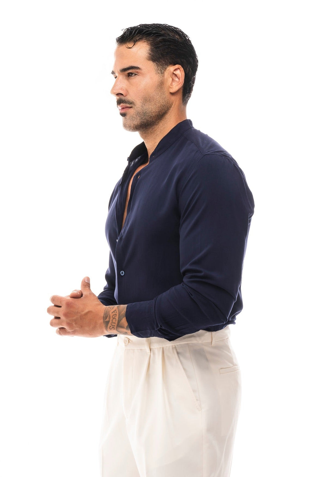 Camisa Cuello Mao · Moderno