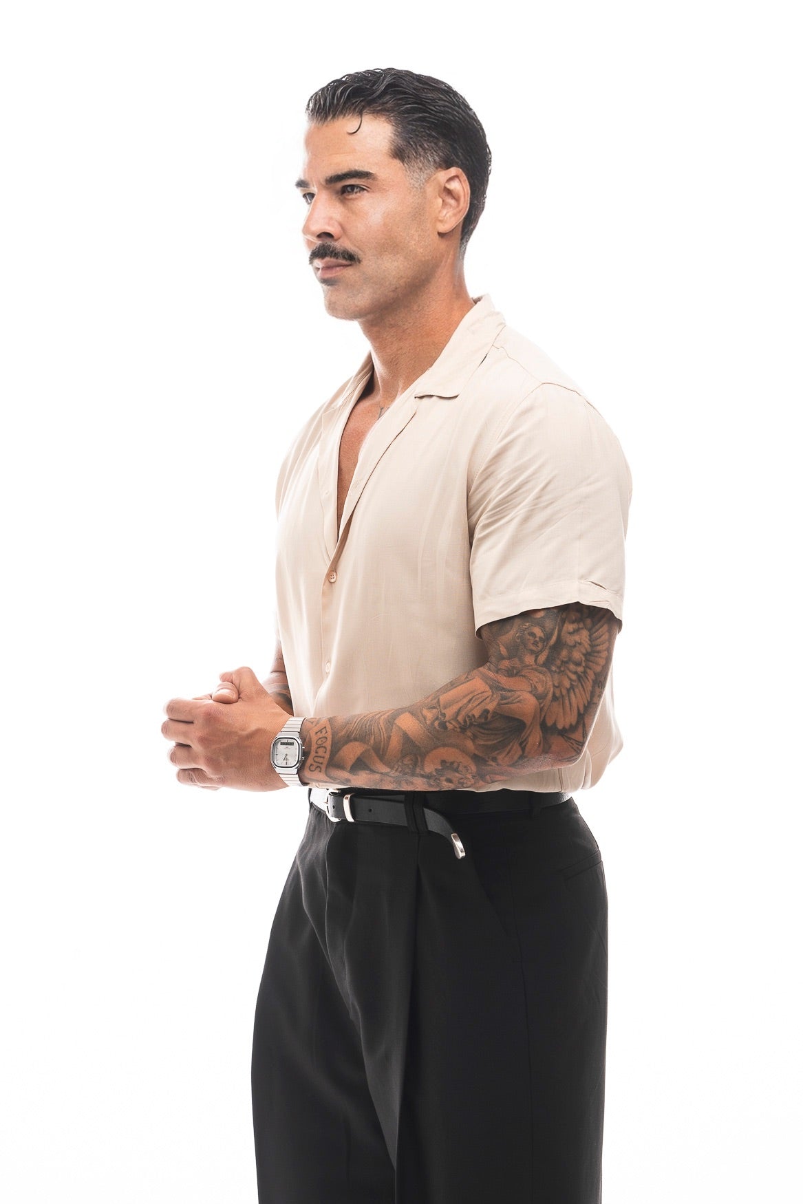 Camisa Fluida Manga Corta · Estate