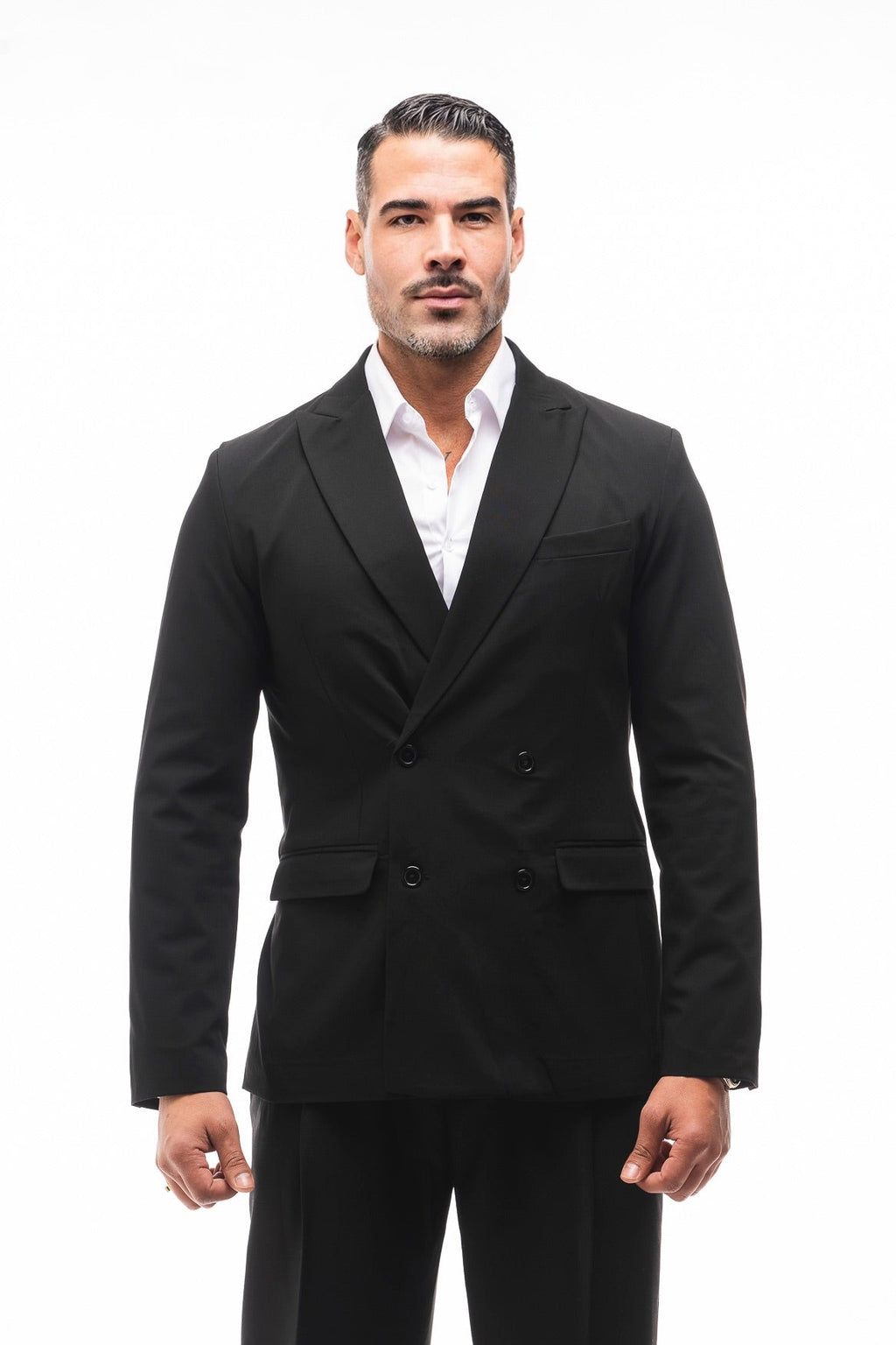 Traje Cruzado Negro · Milano