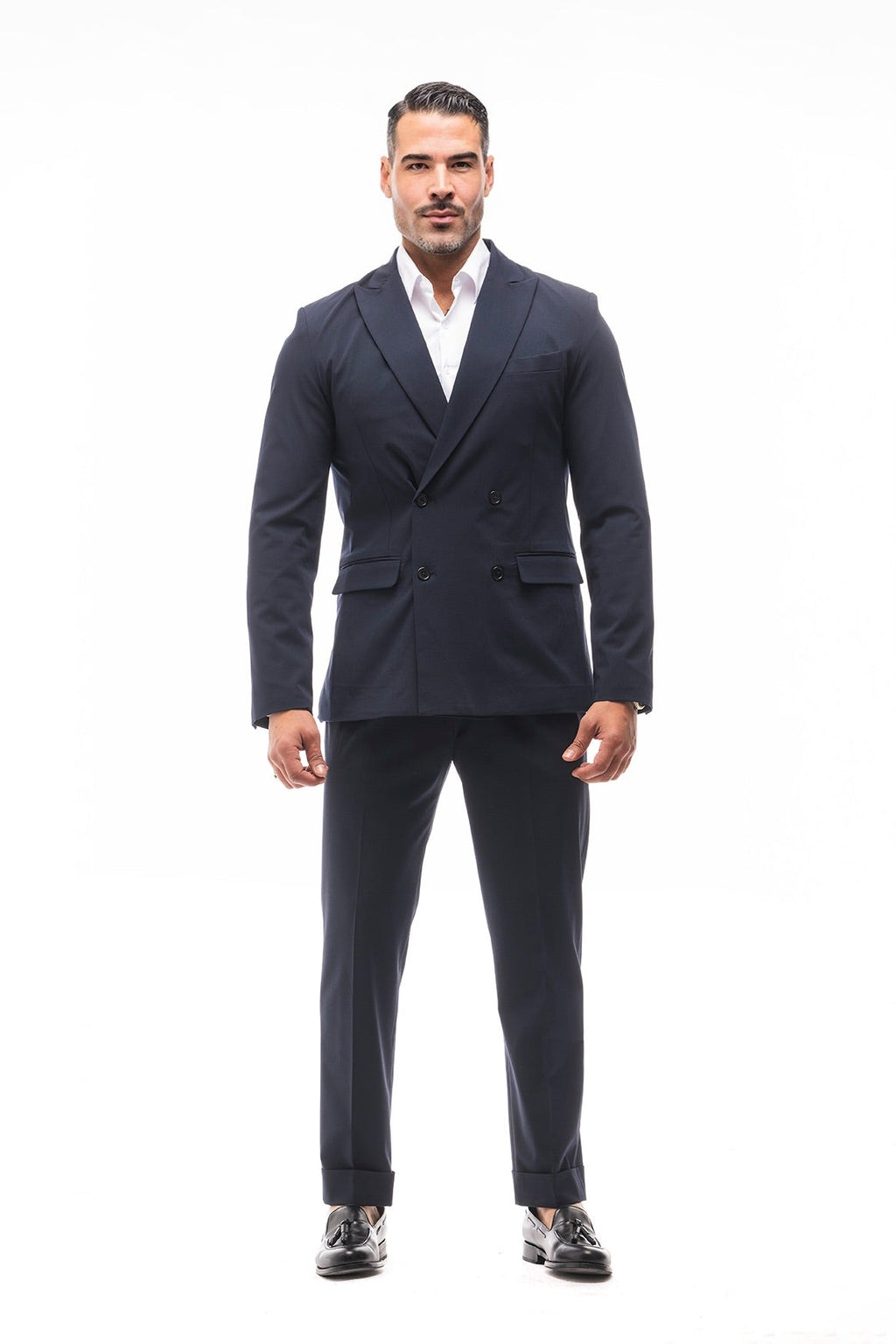 Traje Cruzado Navy · Milano