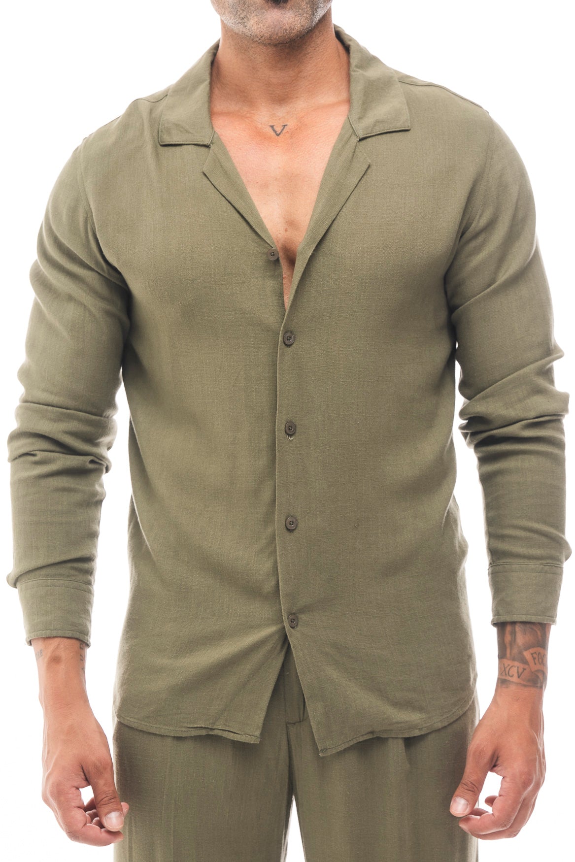 Conjunto de Lino Salvia · Estate