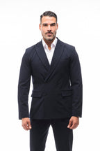 Traje Cruzado Navy · Milano