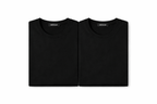 Pack 2 Camisetas Básicas Negras · Essenziale