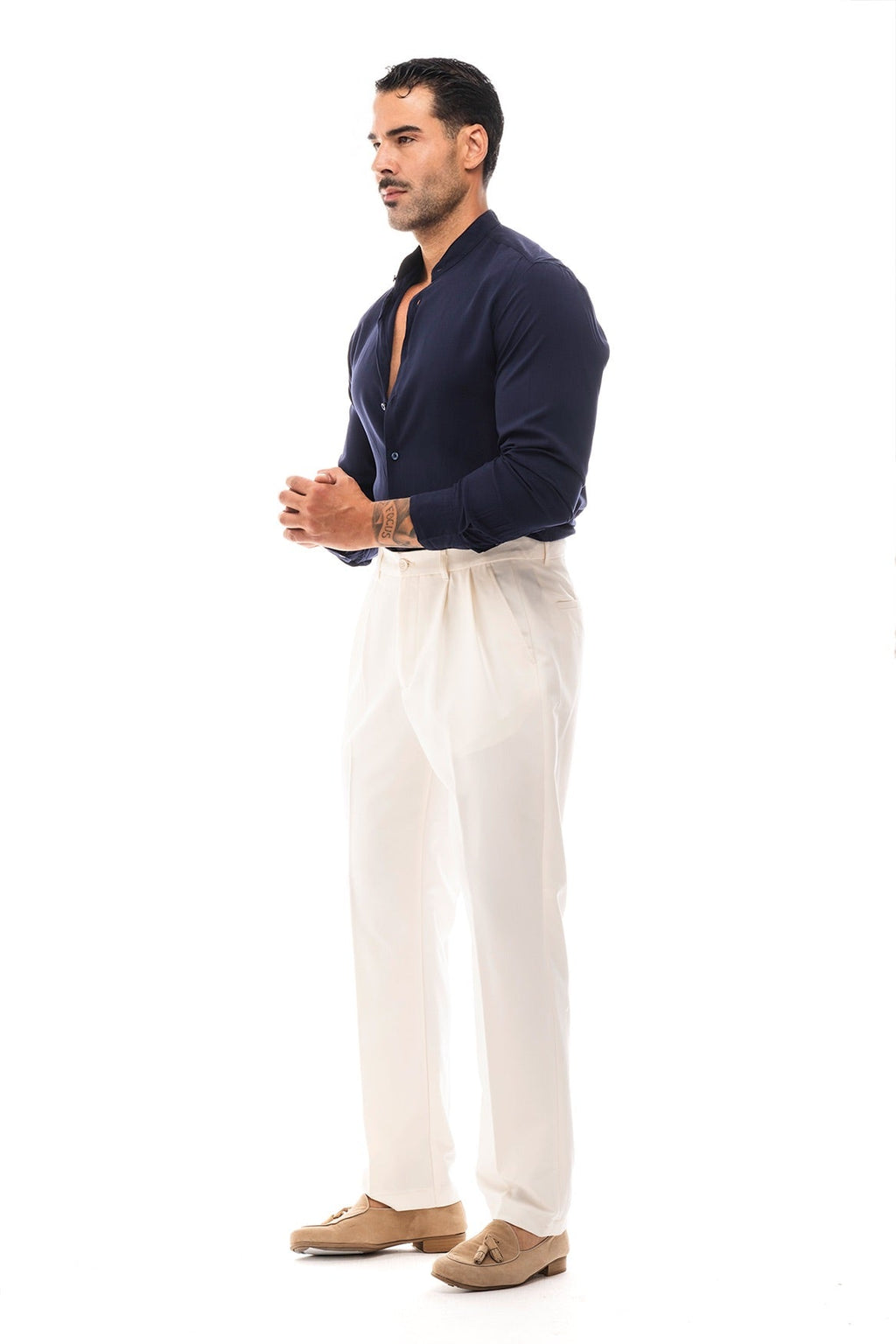 Camisa Cuello Mao · Moderno