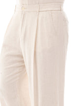 Pantalón de Lino con Pinzas · Lino