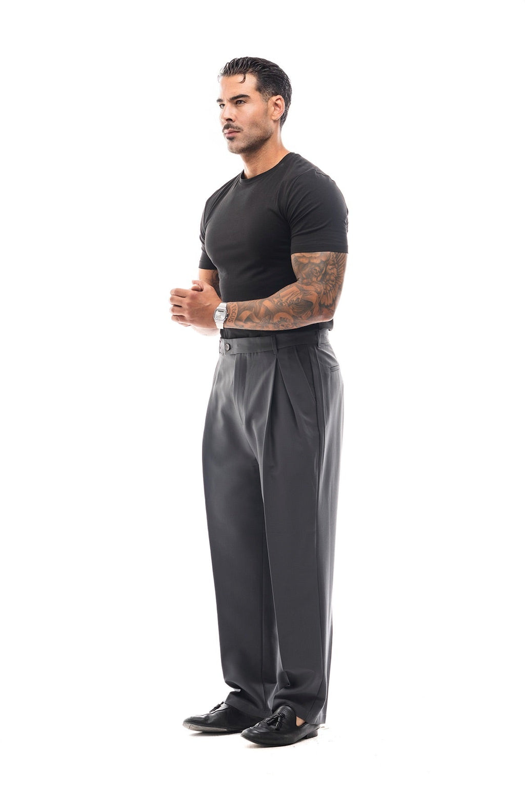 Pantalón Amplio Doble Pinza · Sartoriale