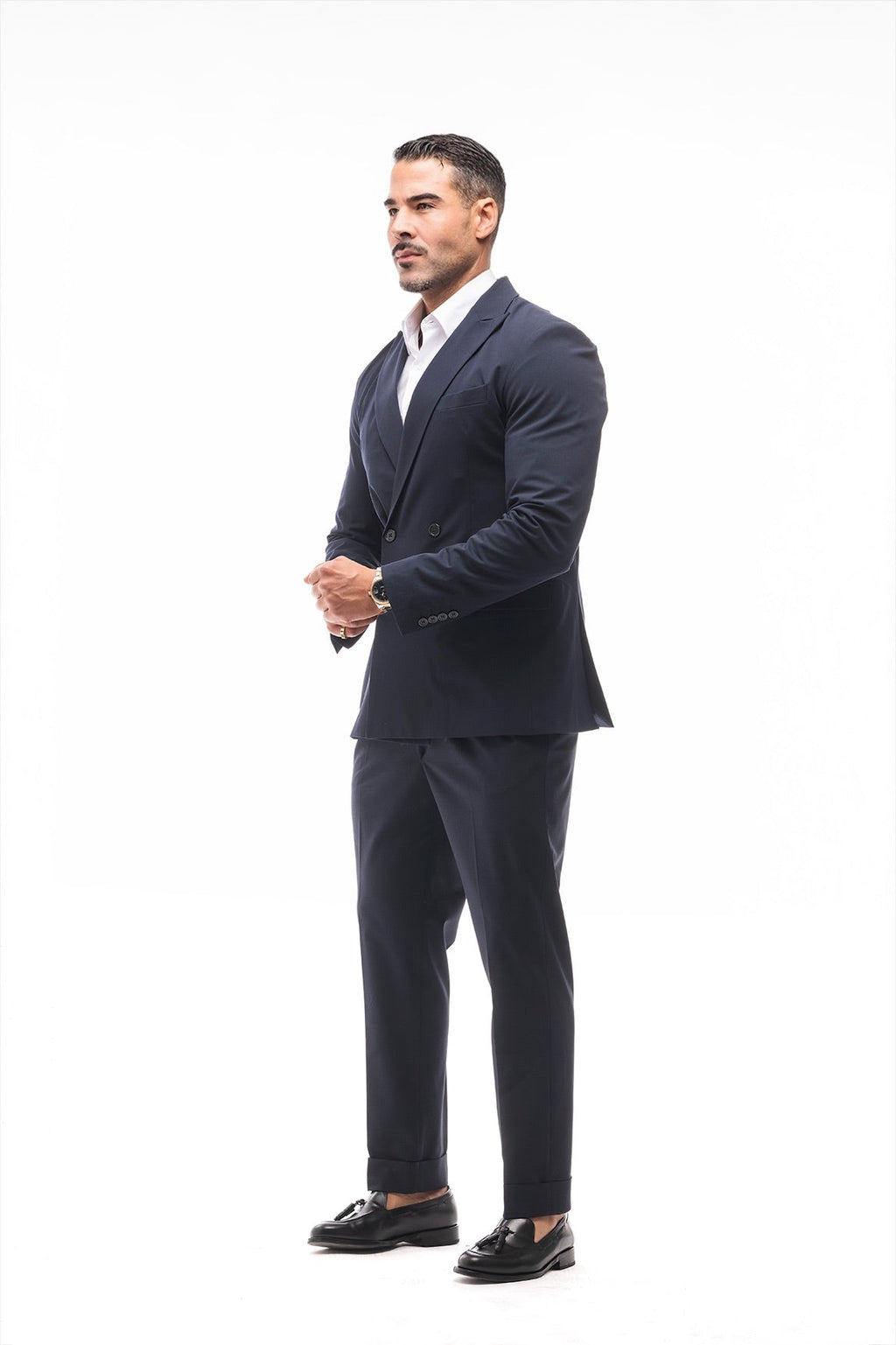 Traje Cruzado Navy · Milano