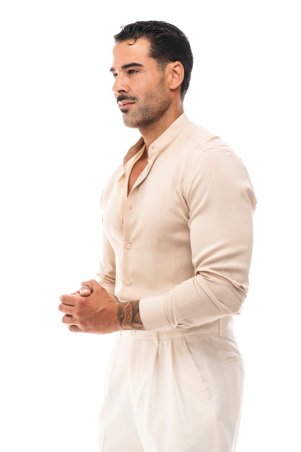 Camisa Cuello Mao · Moderno