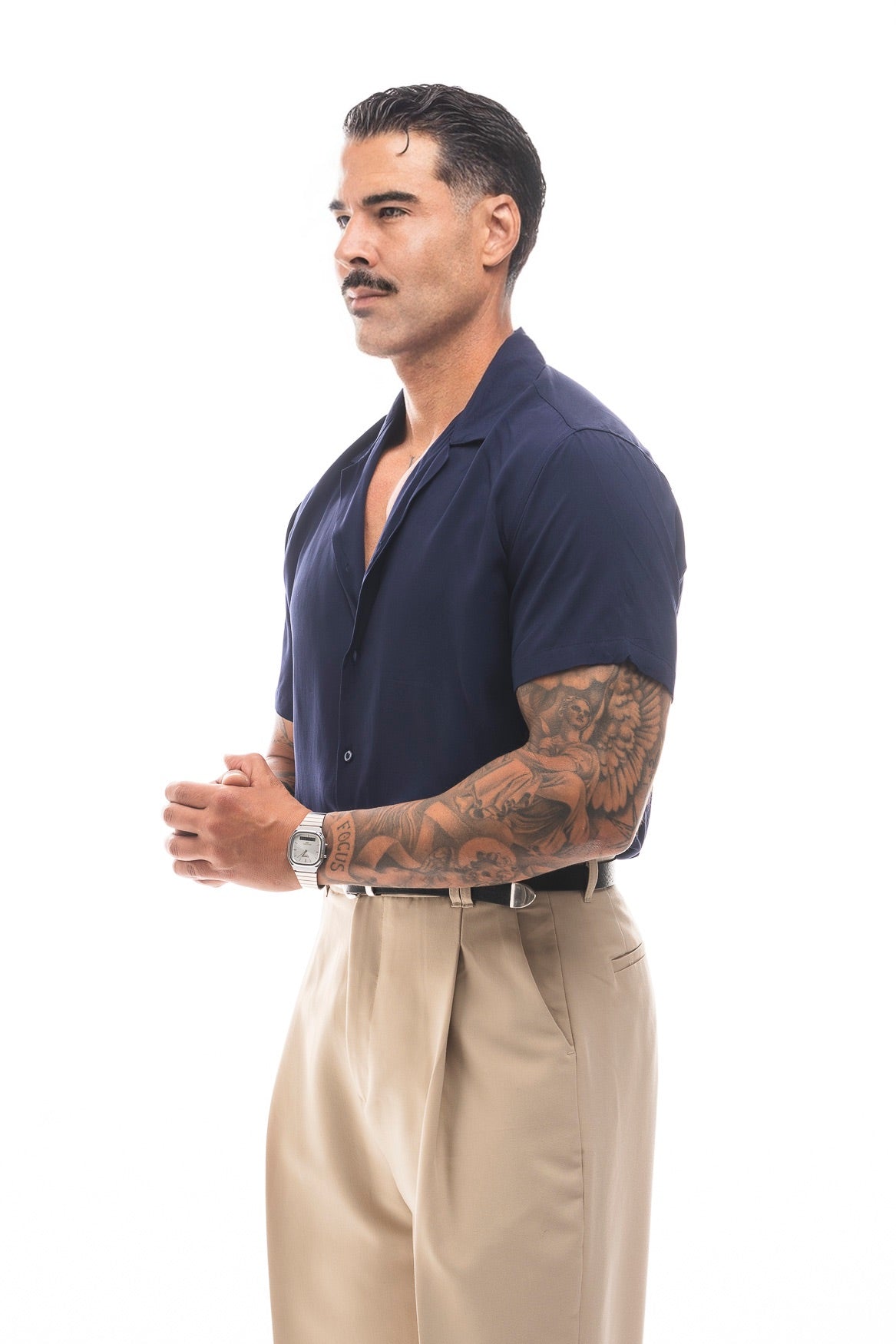 Camisa Fluida Manga Corta · Estate