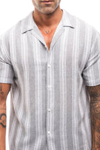 Camisa de Rayas Gris · Righe