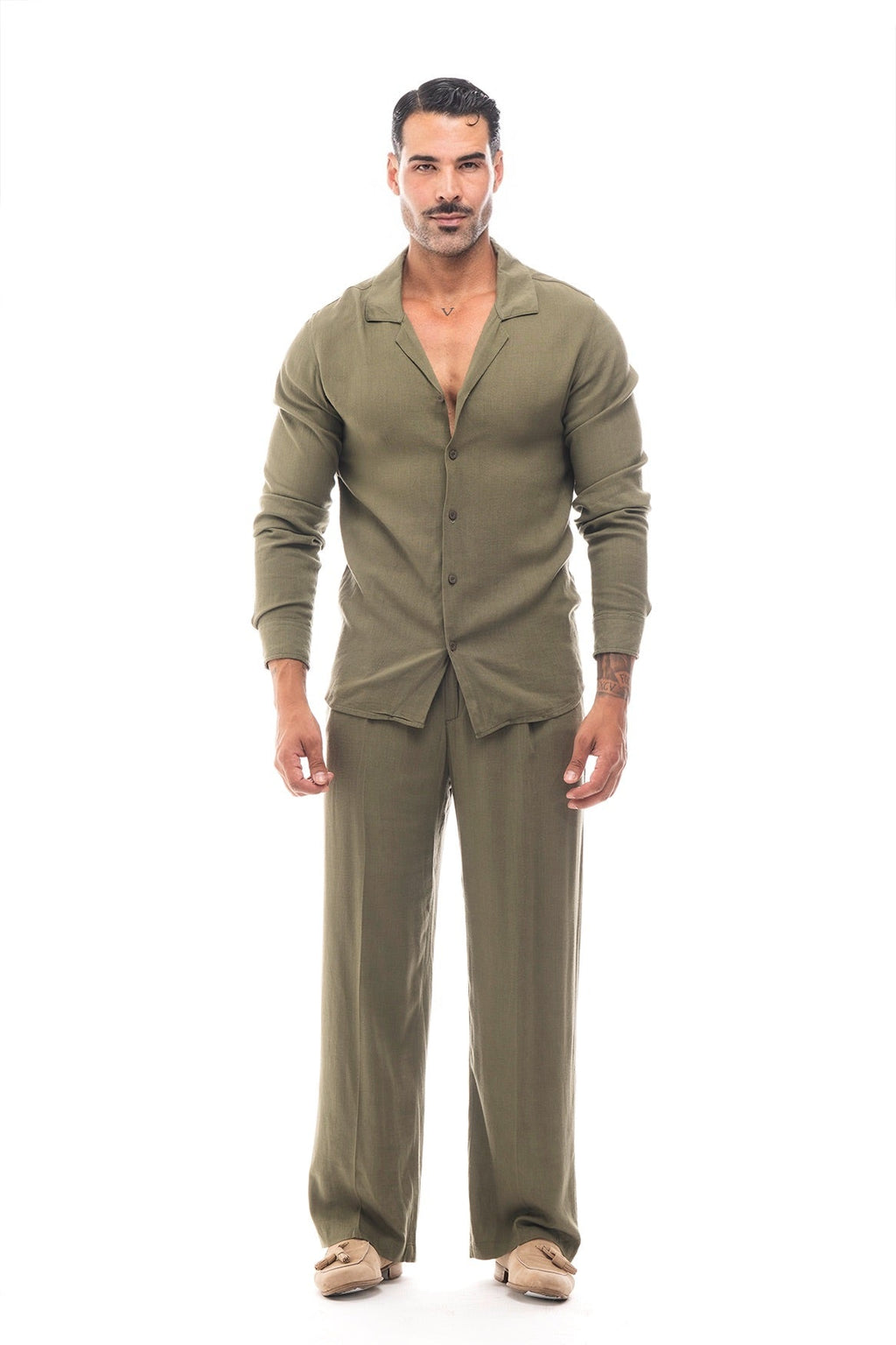 Conjunto de Lino Salvia · Estate