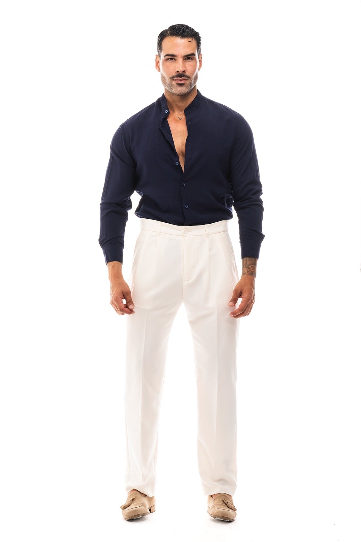 Camisa Cuello Mao · Moderno