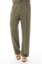 Pantalón de Lino con Pinzas · Lino