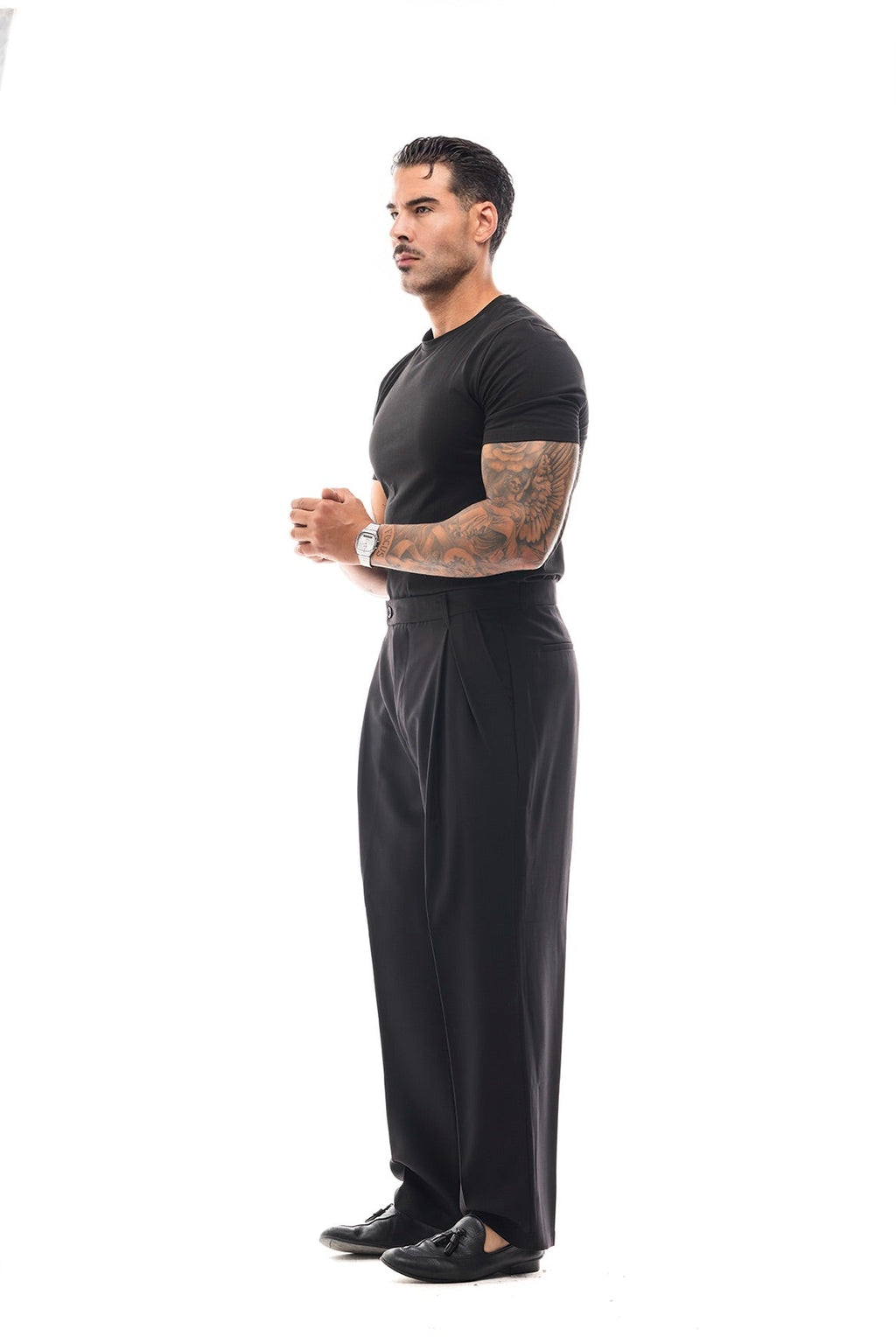 Pantalón Amplio Doble Pinza · Sartoriale