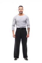 Henley Jaspeado Manga Larga · Mélange