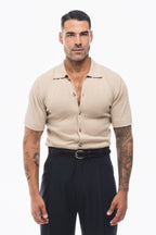 Camisa de Punto Arena · Sabbia