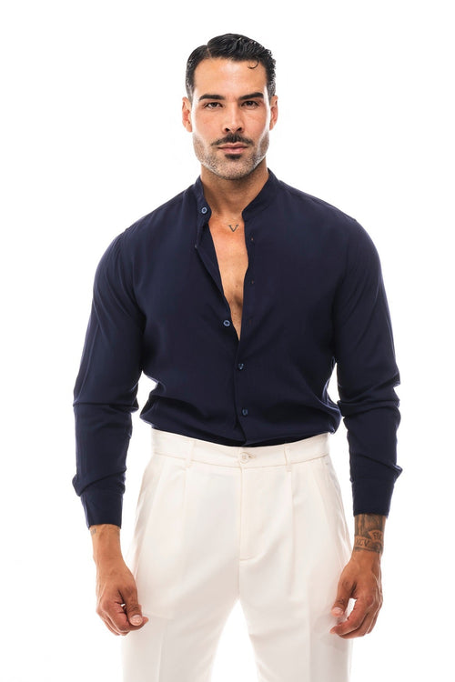 Camisa Cuello Mao · Moderno