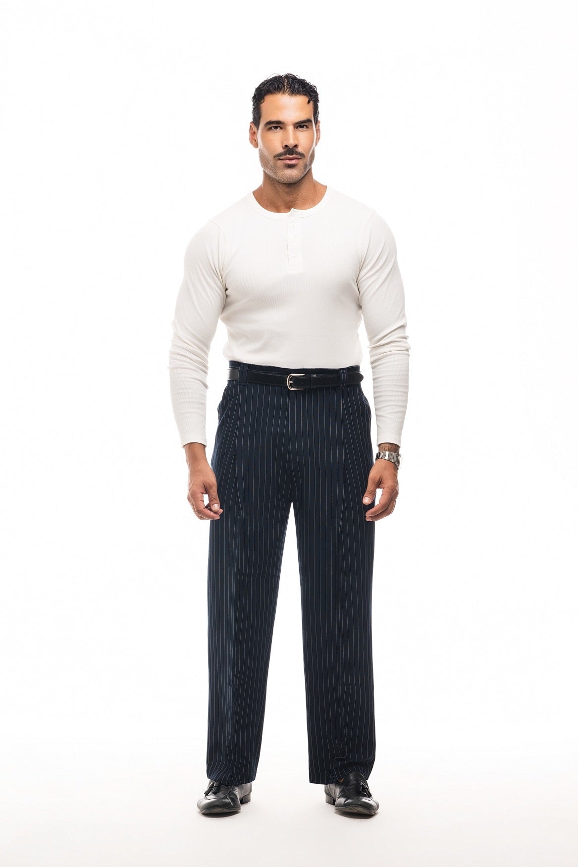 Pantalón Amplio Raya Diplomática · Gessato