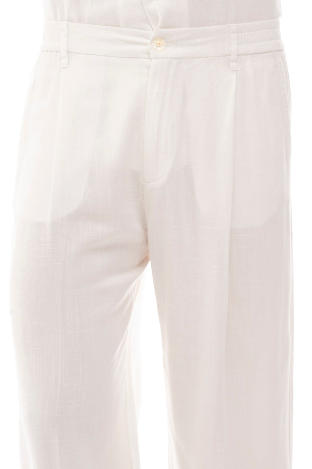 Pantalón de Lino con Pinzas · Lino