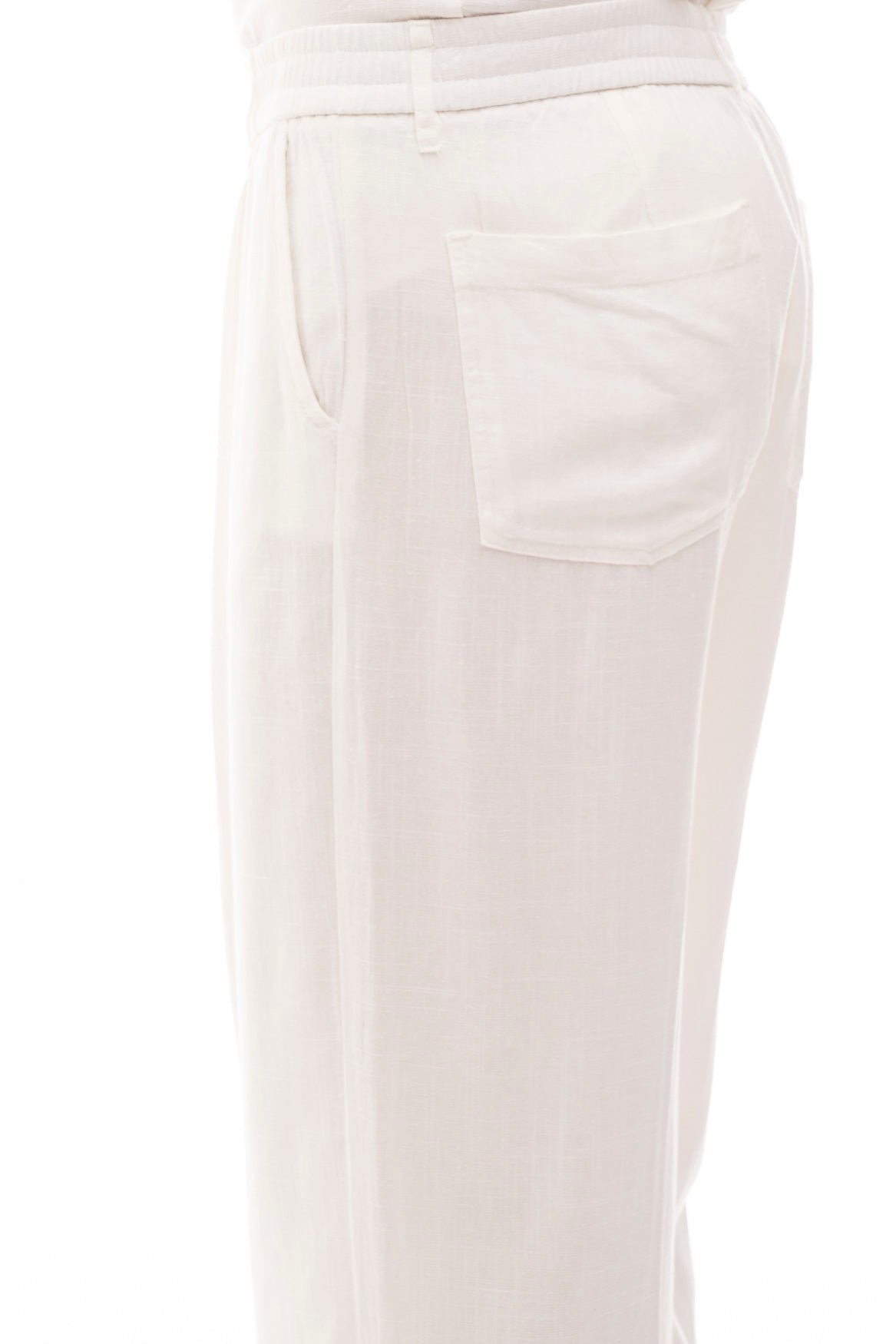 Pantalón de Lino con Pinzas · Lino
