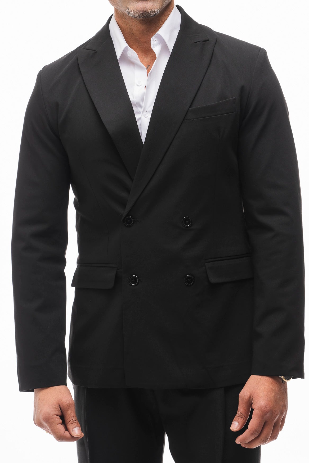 Traje Cruzado Negro · Milano
