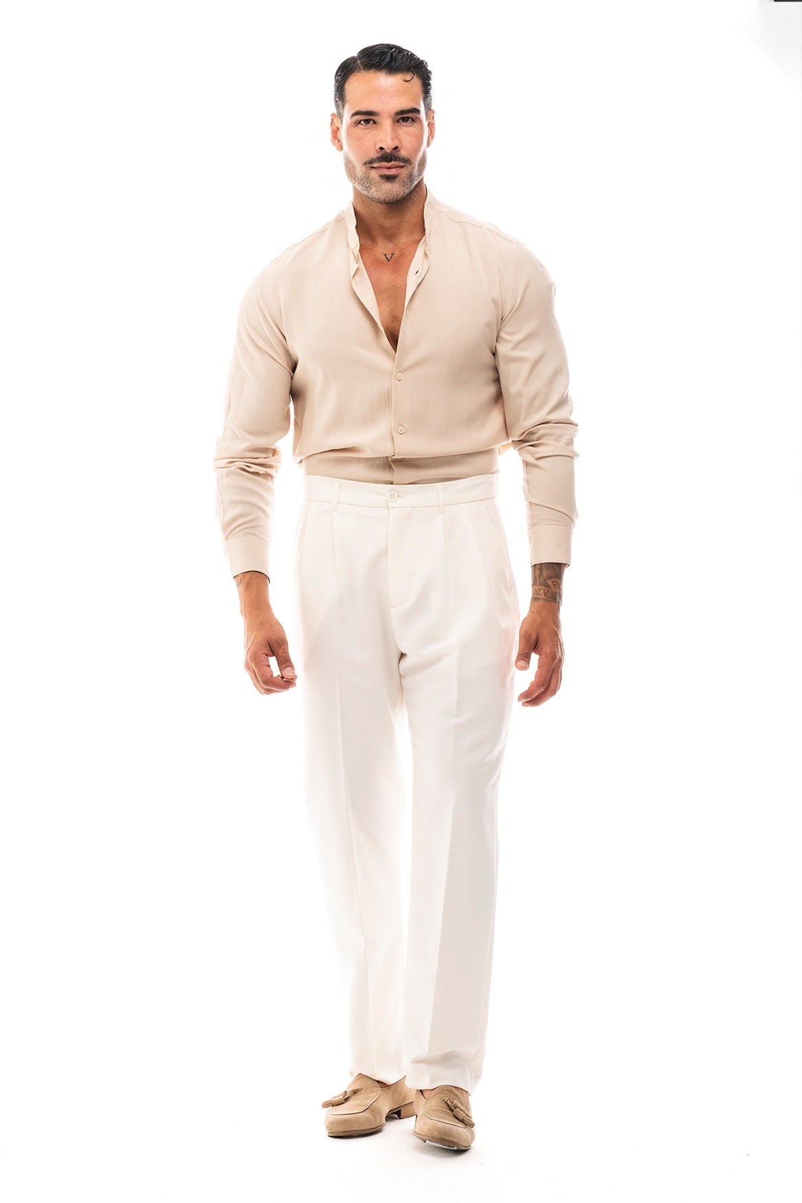 Camisa Cuello Mao · Moderno