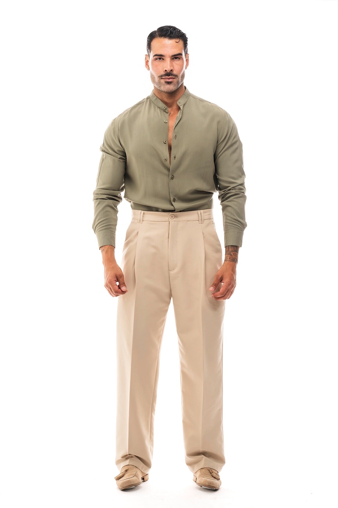 Camisa Cuello Mao · Moderno