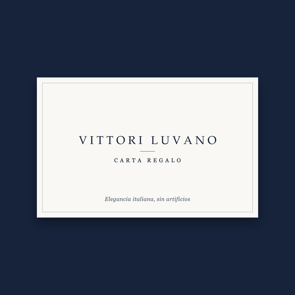 Carta Regalo VITTORI LUVANO en color crema