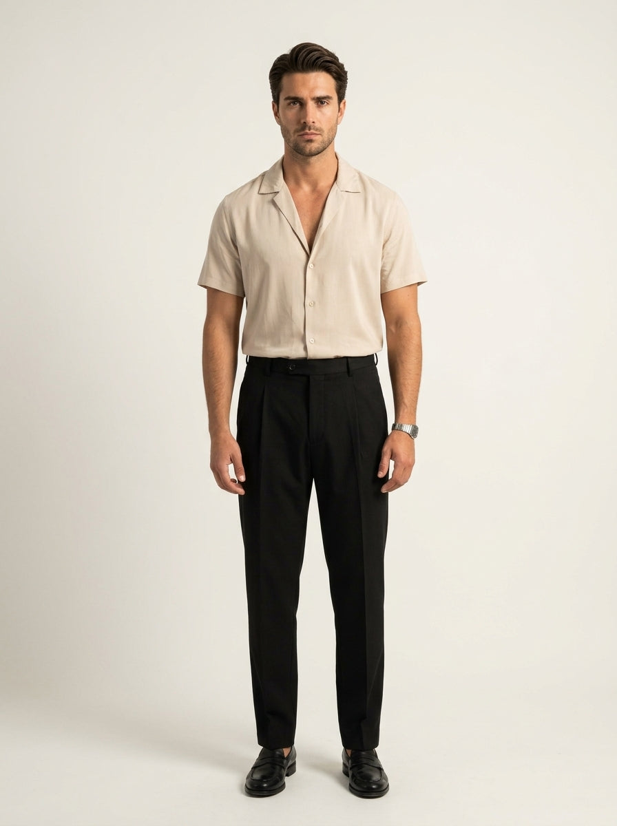 Camicia Fluida Manica Corta VITTORI LUVANO, vista frontal